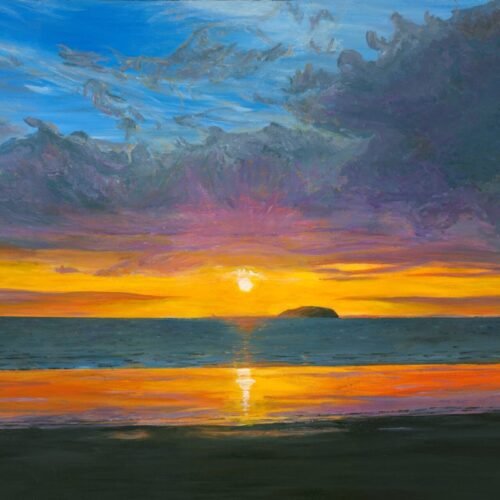 6medium-scaled-1.jpg Brean Down Sunset – Original Painting