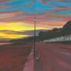 Bournemouth Beach Hut Sunset – Original Painting