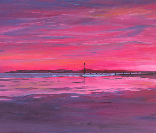 image07.png Crimson Sunset Over Studland – Original Painting