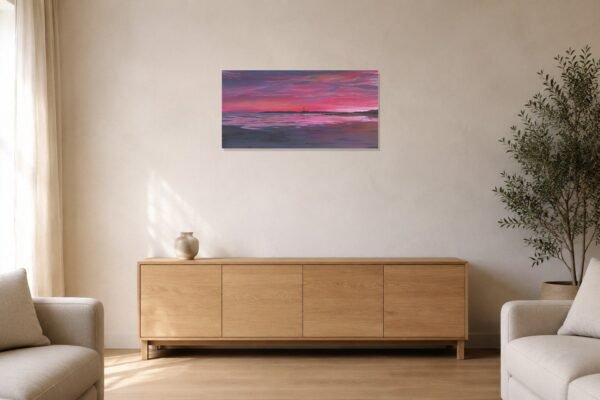 pbw-crimson-sunset-over-studland-original-room.jpg Crimson Sunset Over Studland – Original Painting