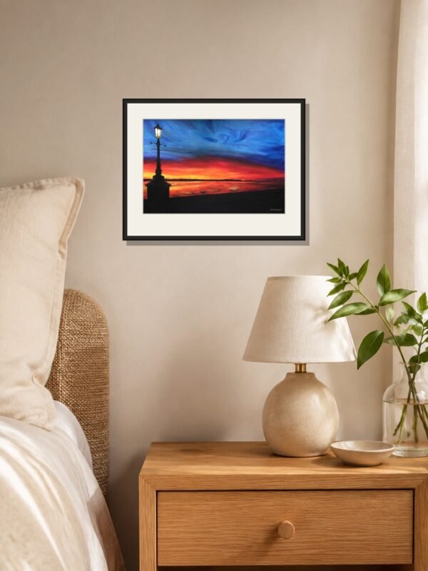pbw-poole-harbour-at-dusk-print-framed-room.jpg Poole Harbour at Dusk – Fine-Art Giclée Print