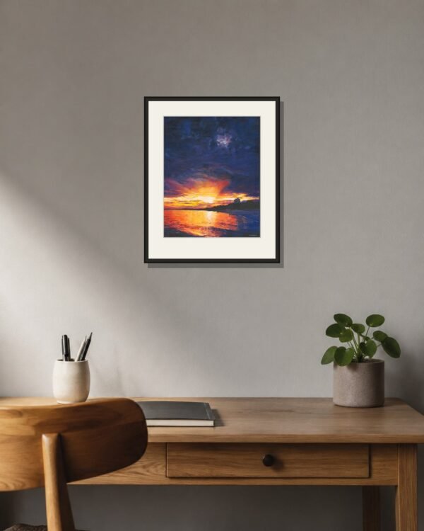 pbw-sunset-over-bournemouth-bay-print-framed-room.jpg Sunset over Bournemouth Bay – Fine-Art Giclée Print